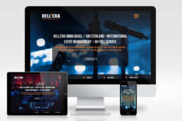 Design der Website der Eventagentur «Dell'Era»